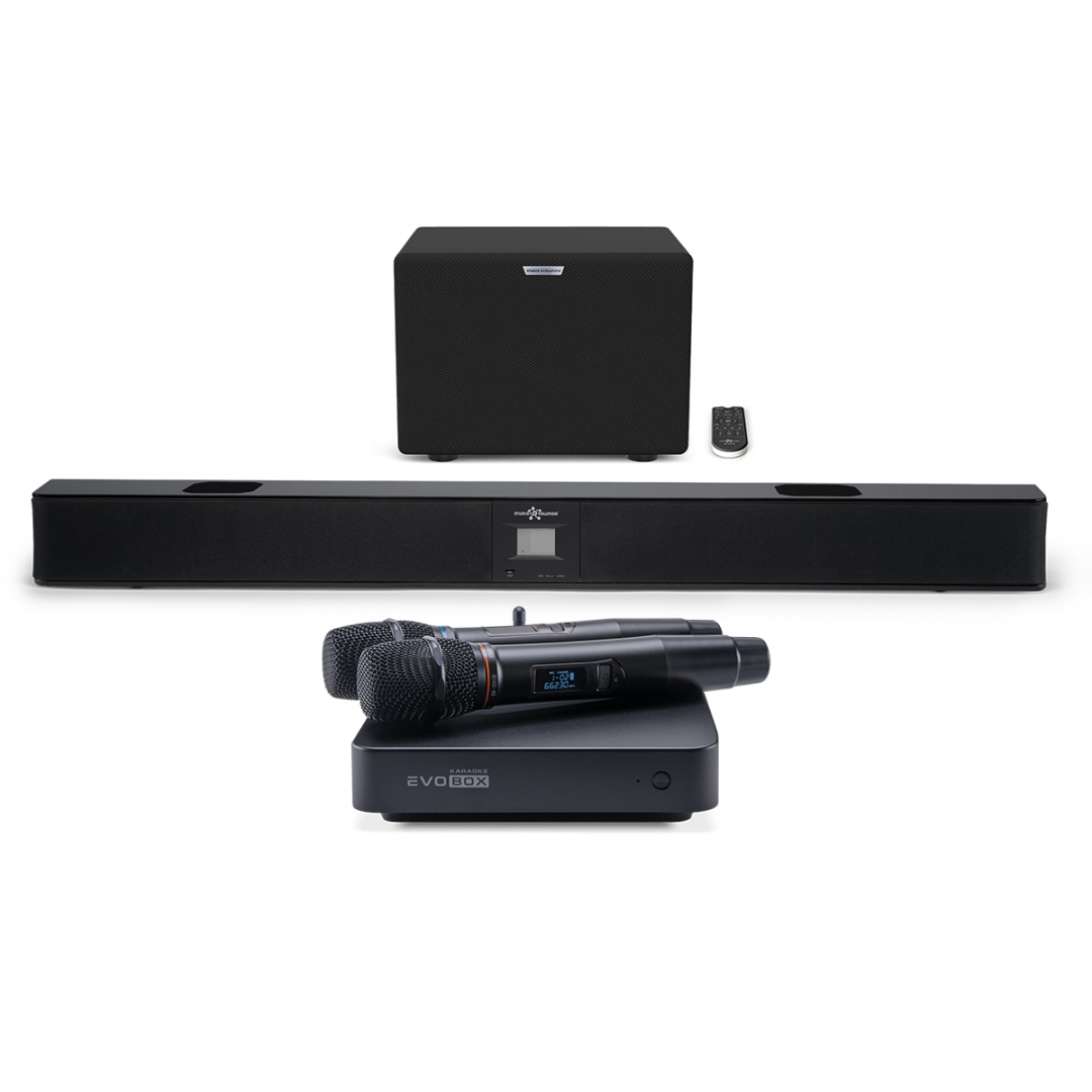 караоке-комплект EVOBOX Plus + EvoSound Bar (саундбар с караоке) в Железнодорожном