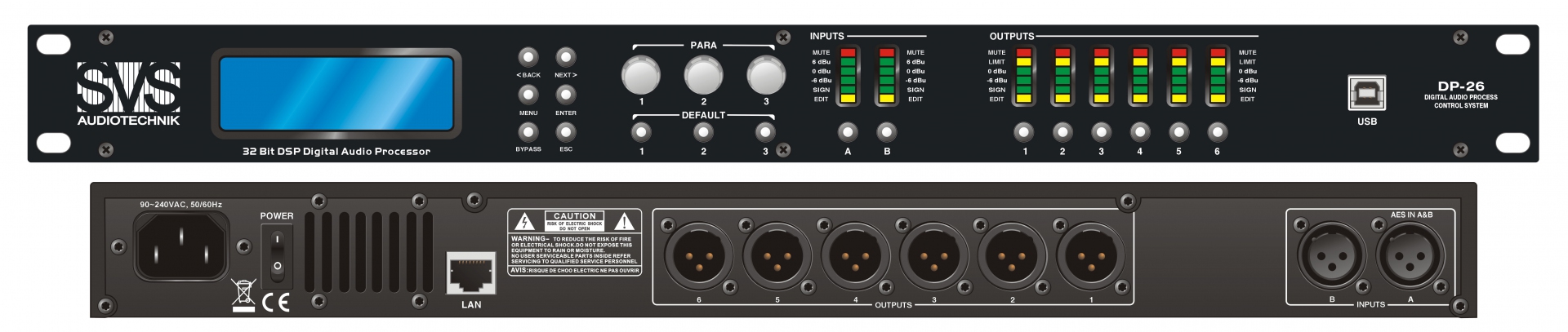 SVS Audiotechnik DP-26 Цифровой процессор: 2 входа 6 выходов в Железнодорожном