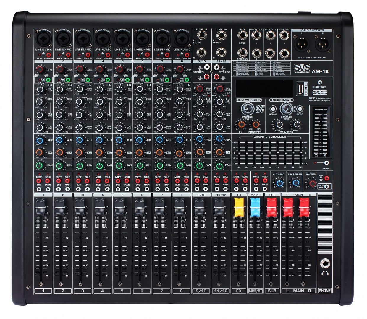 SVS Audiotechnik mixers AM-12 Микшерный пульт аналоговый, 12-канальный в Железнодорожном