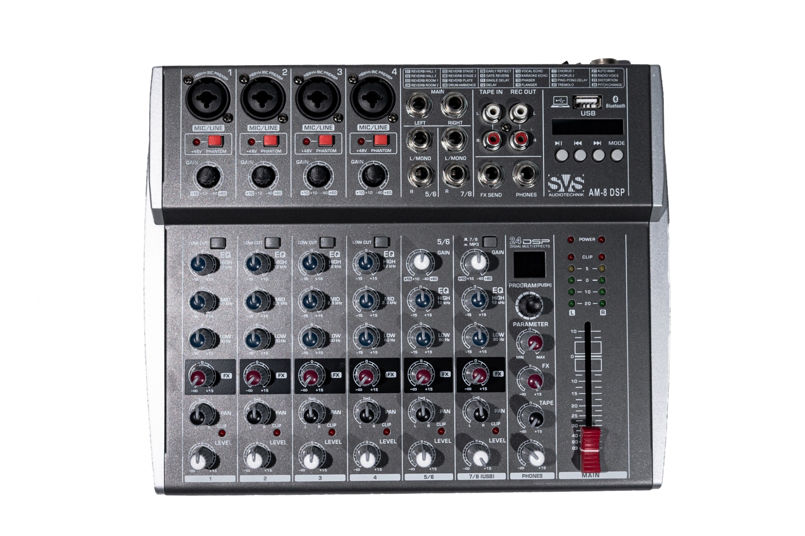 SVS Audiotechnik mixers AM-8 DSP Микшерный пульт аналоговый, 8-канальный в Железнодорожном